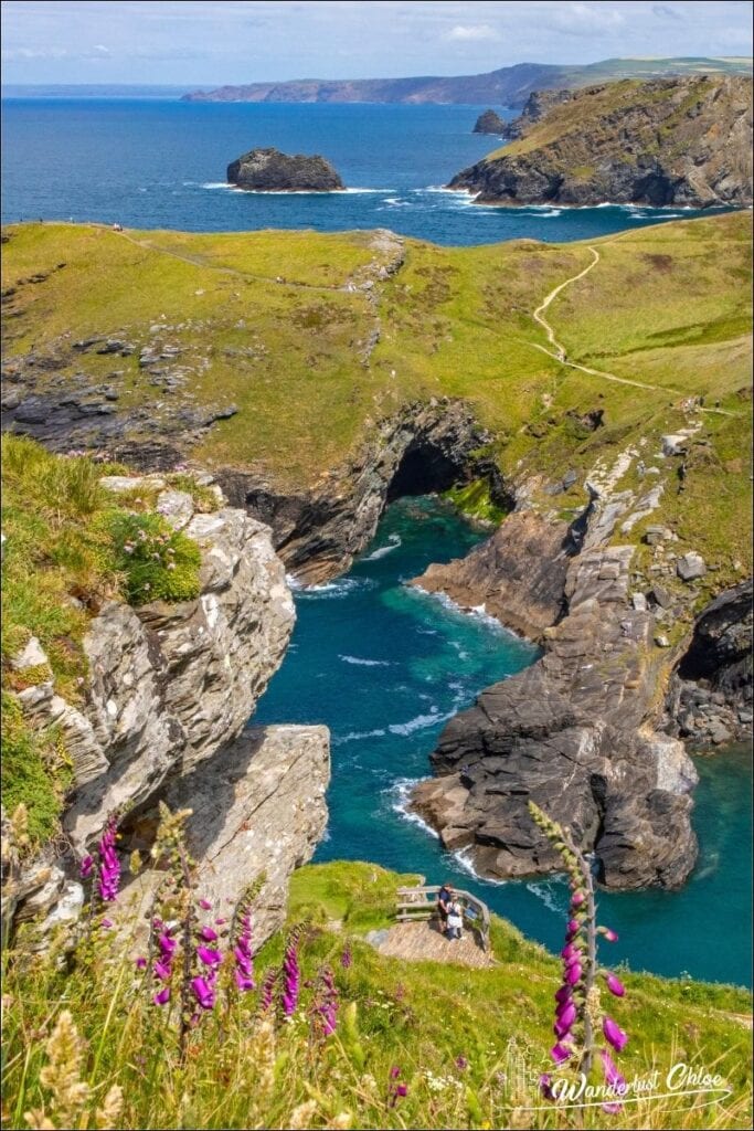 Beautiful views from Tintagel in Cornwall