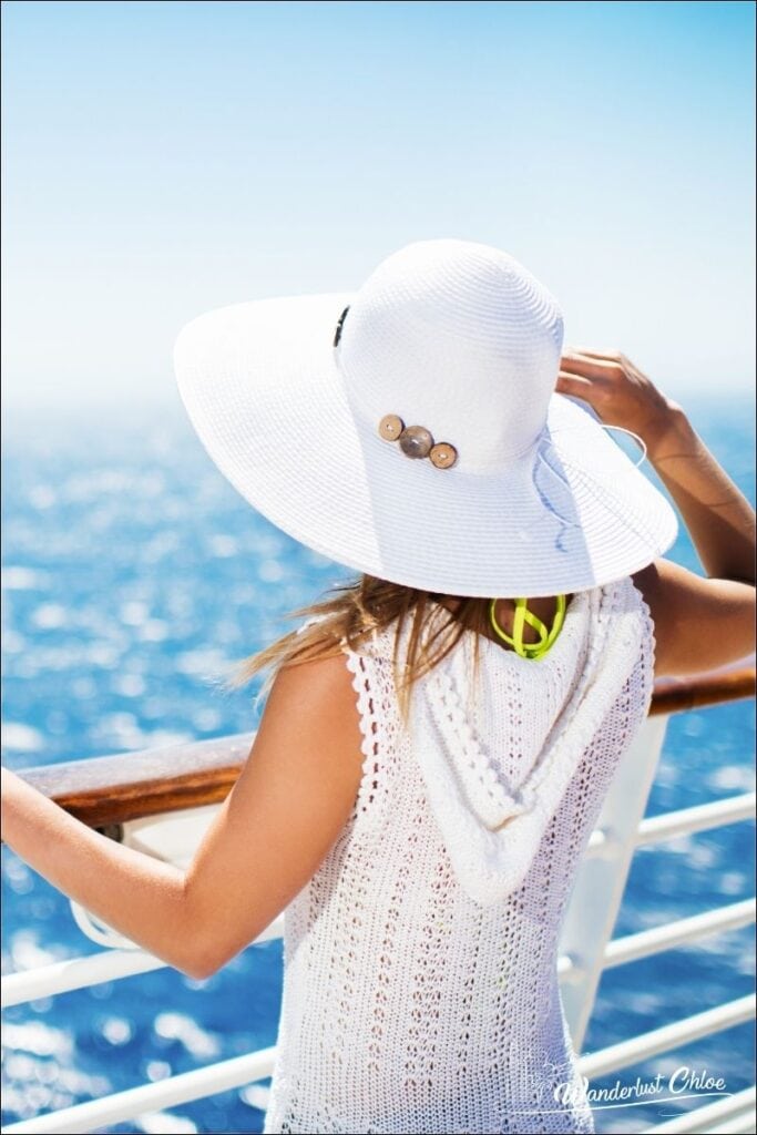 relaxing on a cruise