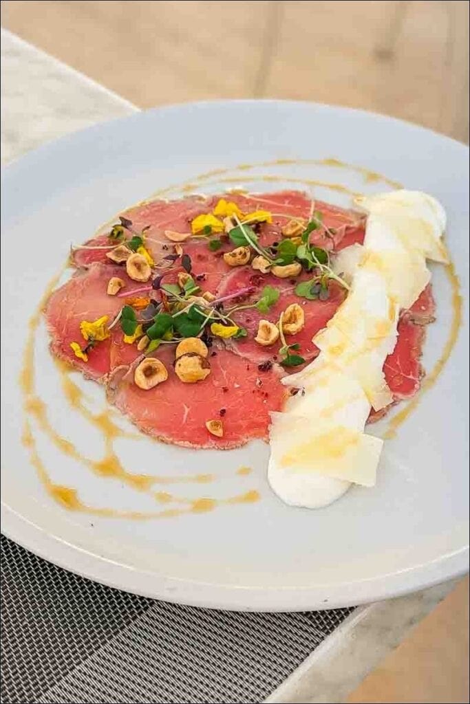 Beef carpaccio