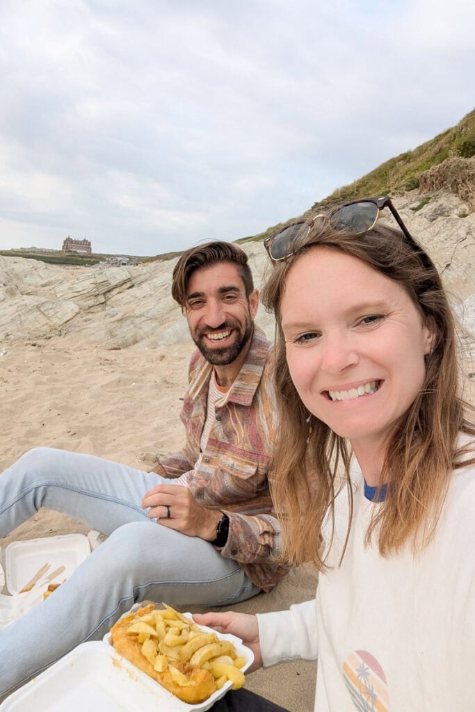 fish and chips in Newquay