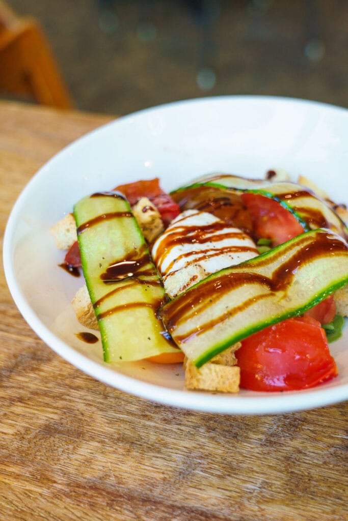 Caprese salad at Amara Cay Resort