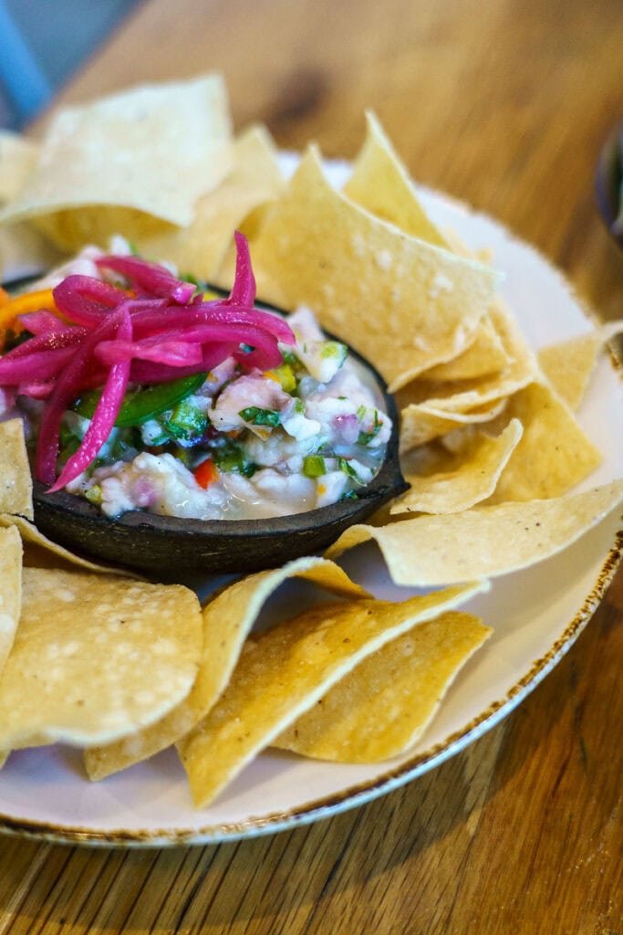 Ceviche at Angler & Ale