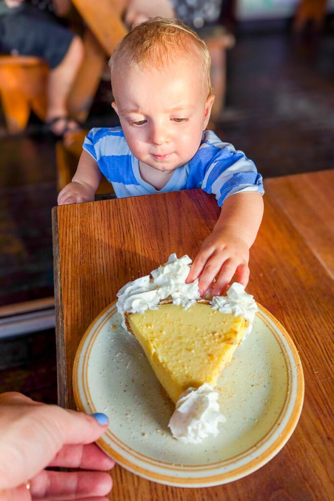 Key lime pie at Half Shell Raw Bar, Key West