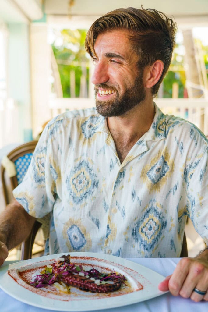 Enjoying dinner at Southernmost Beach Cafe, Key West