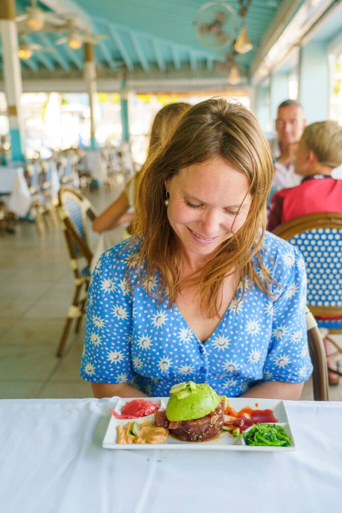 Tuna tartare at Southernmost Beach Cafe, Key West
