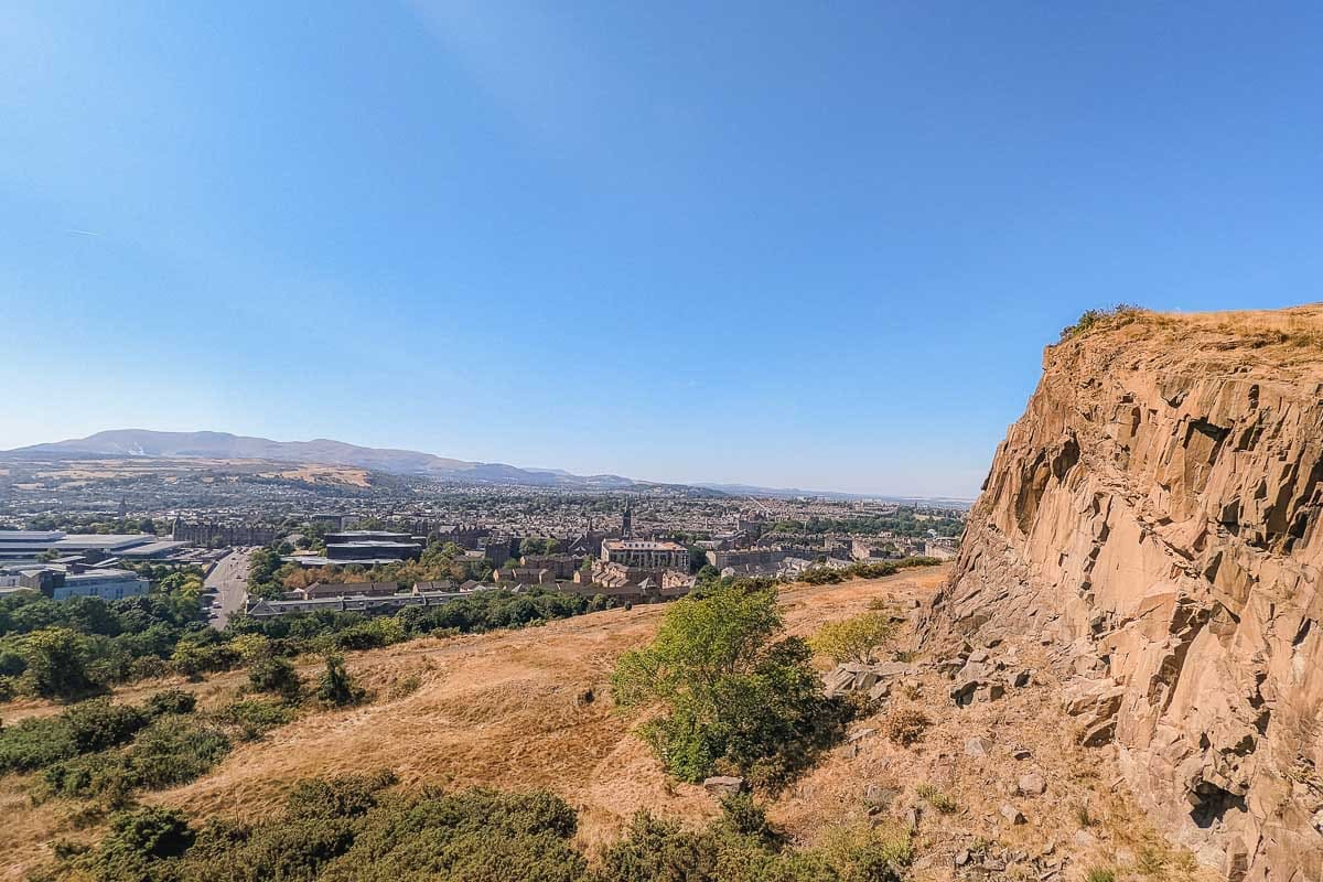 View over Edinburgh from Arthur's Seat