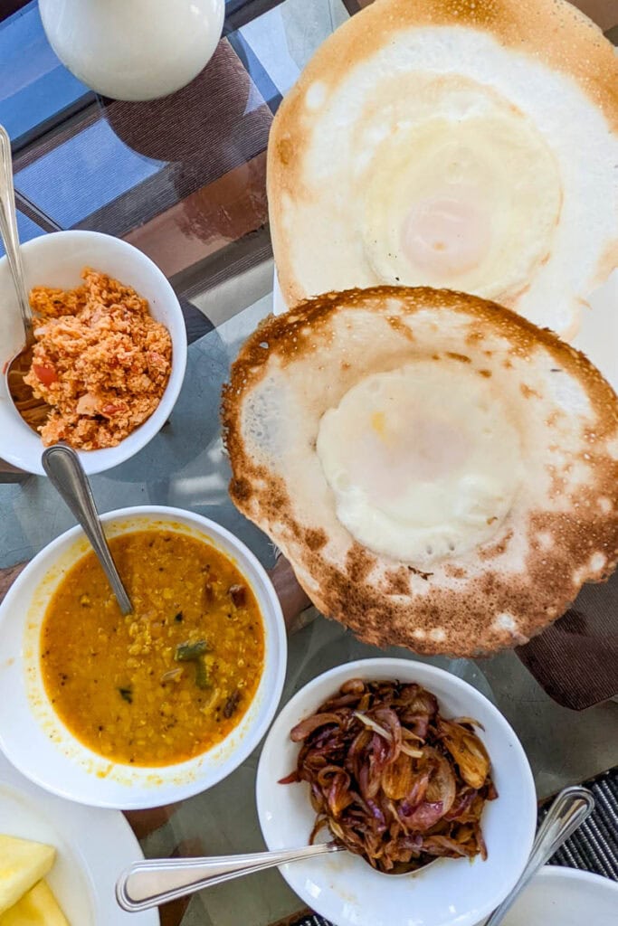 sri lankan breakfast in ella