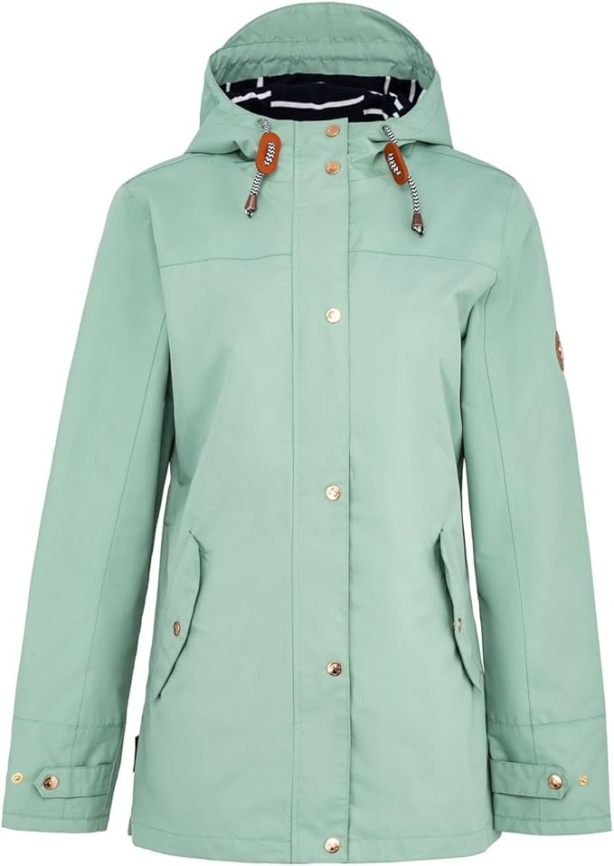 Gelert Womens Coast Waterproof Jacket | Lightweight Hooded Zip Jacket
