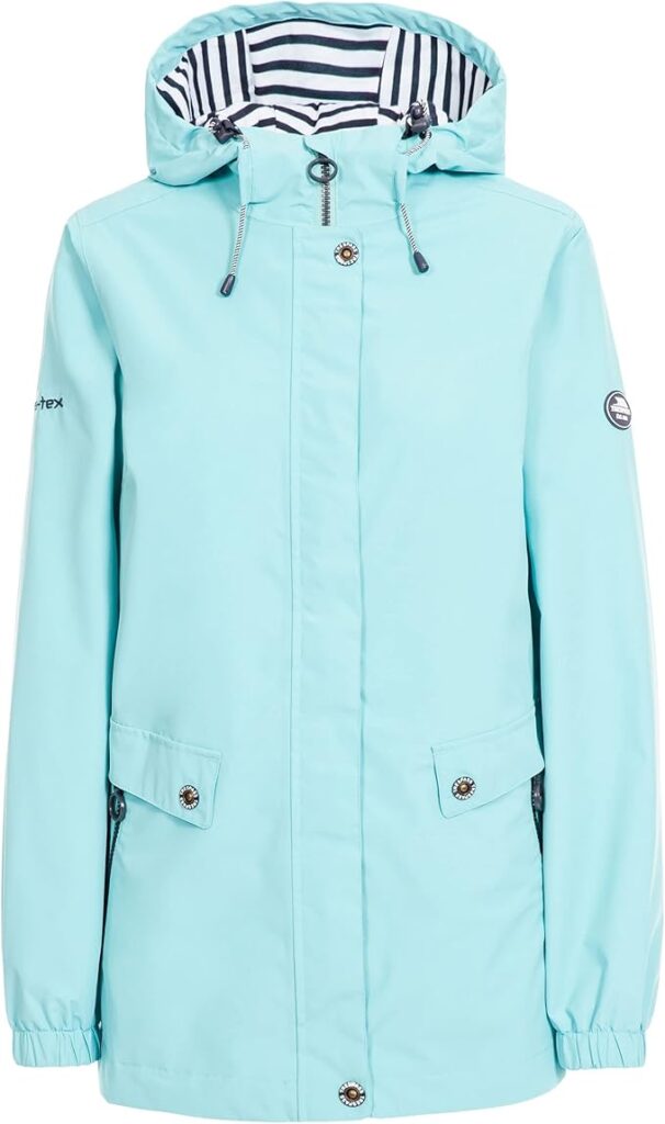 Trespass Womens Waterproof Jacket Ladies Raincoat with 4 Pockets Flourish