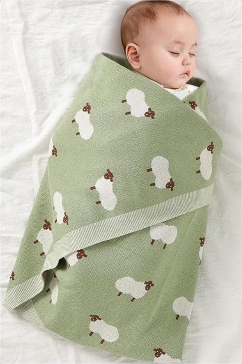 sheep baby blanket