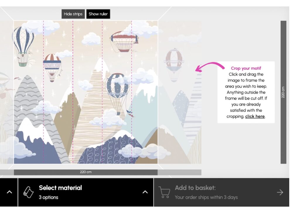 Using the Photowall website
