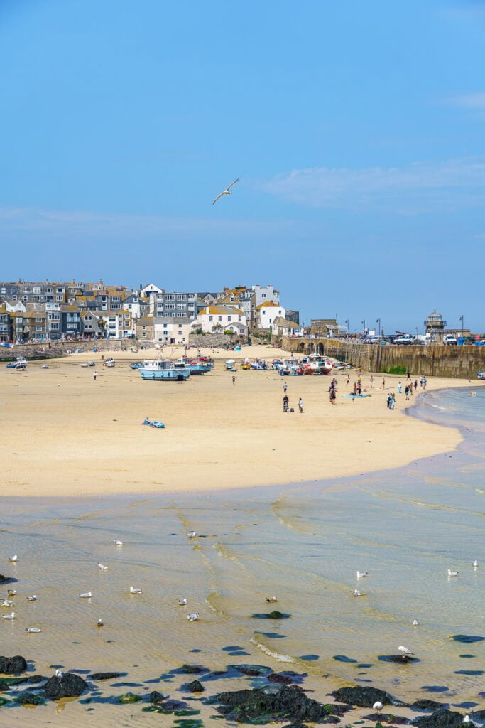 St Ives Harbour at low tide