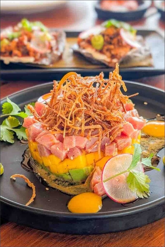 Food at Carmelita Beach Club in Bacalar