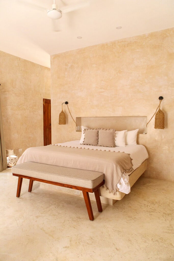 Our bed at Wakax Hacienda