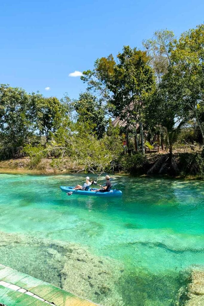 Kayaking on the lazy river