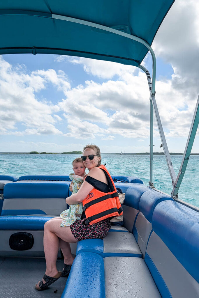 baby boat bacalar mexico